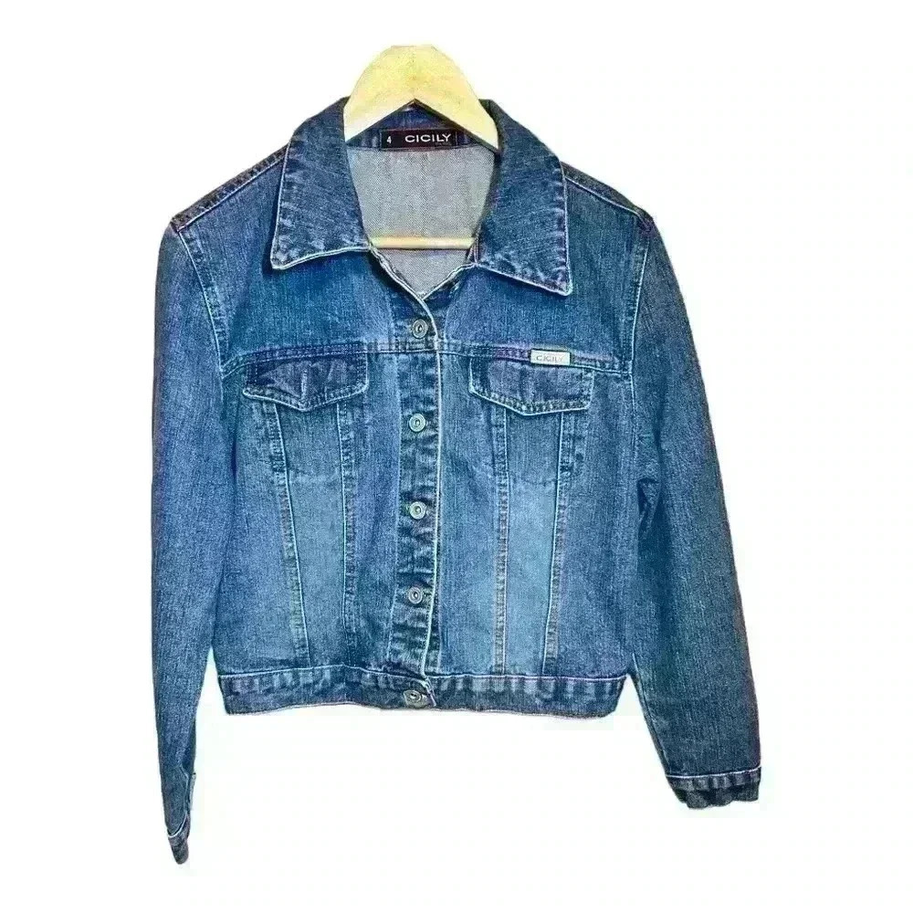 Cicily Paris vintage jeans denim jacket size M - Picture 1 of 3